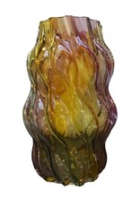 Diga Colmore Giftware & Lifestyle - Diga Colmore Vaas organisch gedraaid design  29cm green/yellow/pink