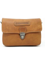 HillBurry Leren tassen - HillBurry Leren Schoudertasje cognac