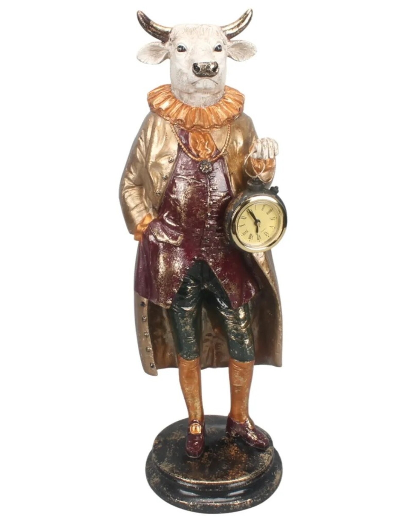 DS Giftware Beelden Collectables - Koe met Klok beeldje 41 cm