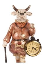 DS Giftware Figurines Collectables - Cow with Clock figurine  25 cm
