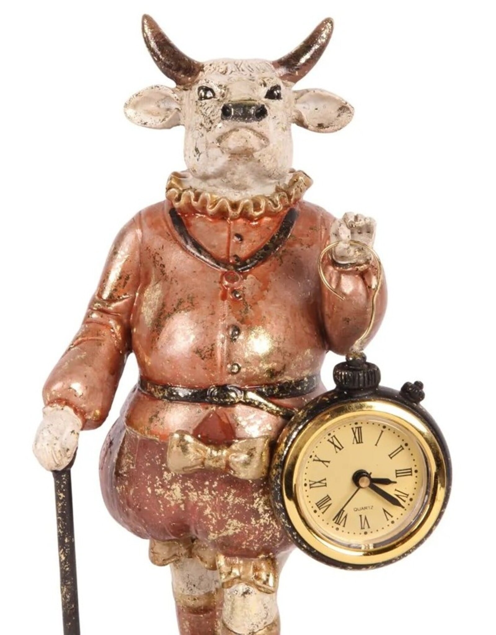DS Giftware Figurines Collectables - Cow with Clock figurine  25 cm