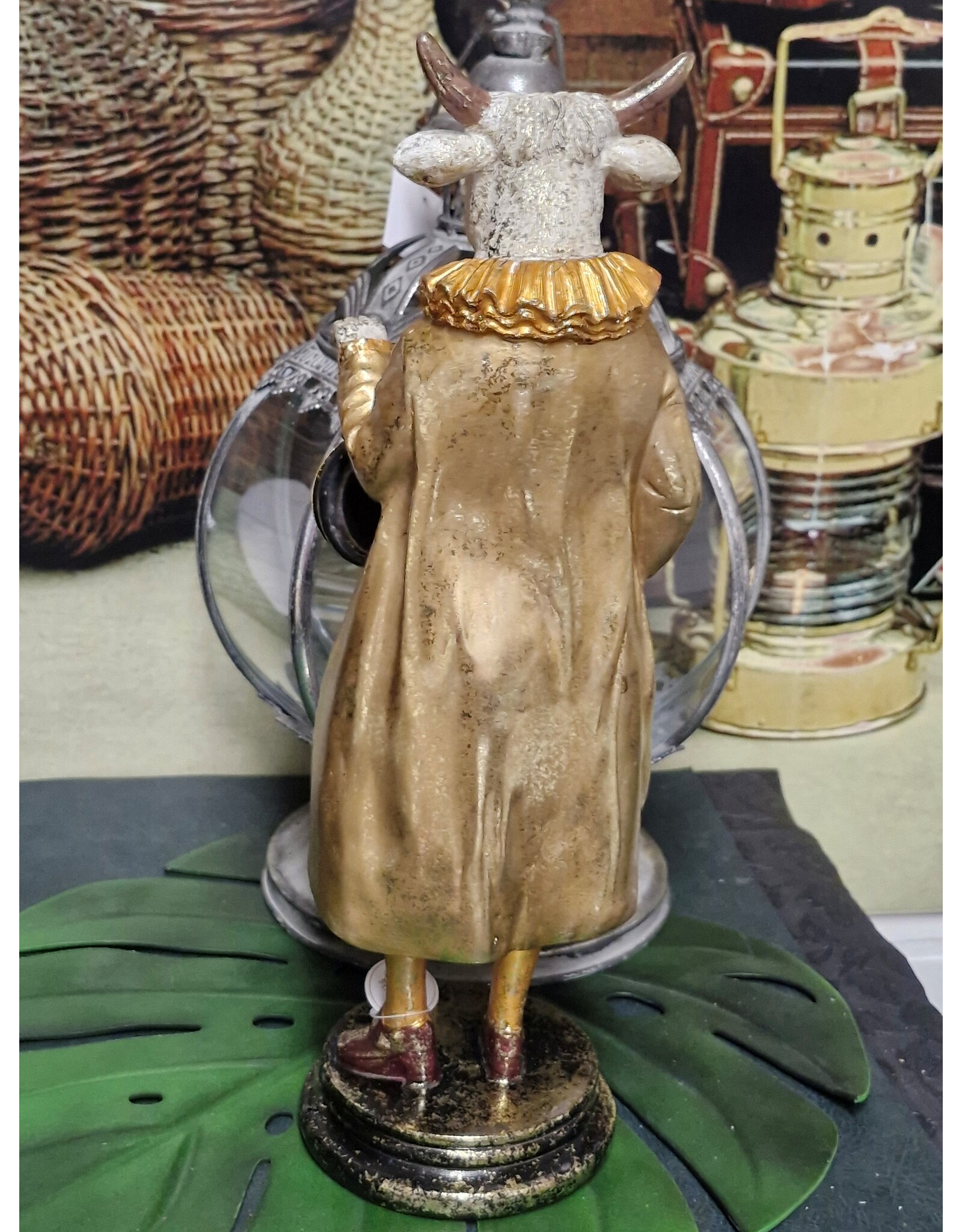 DS Giftware Beelden Collectables - Koe met Klok beeldje 41 cm