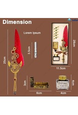 JM Handicrafts Miscellaneous - Kalligrafie set met Verenpen, inkt, penhouder en penpunten