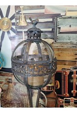 JB Miscellaneous - Tall Lantern on Legs Glass Globe with Bird 127.5cm