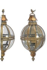 JB Miscellaneous - Wand Lantaarn Halve Bol met Spiegel