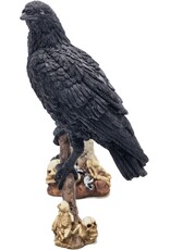 JB Giftware Beelden Collectables  - Gothic beeldje Kraai met Schedels op een Zeis