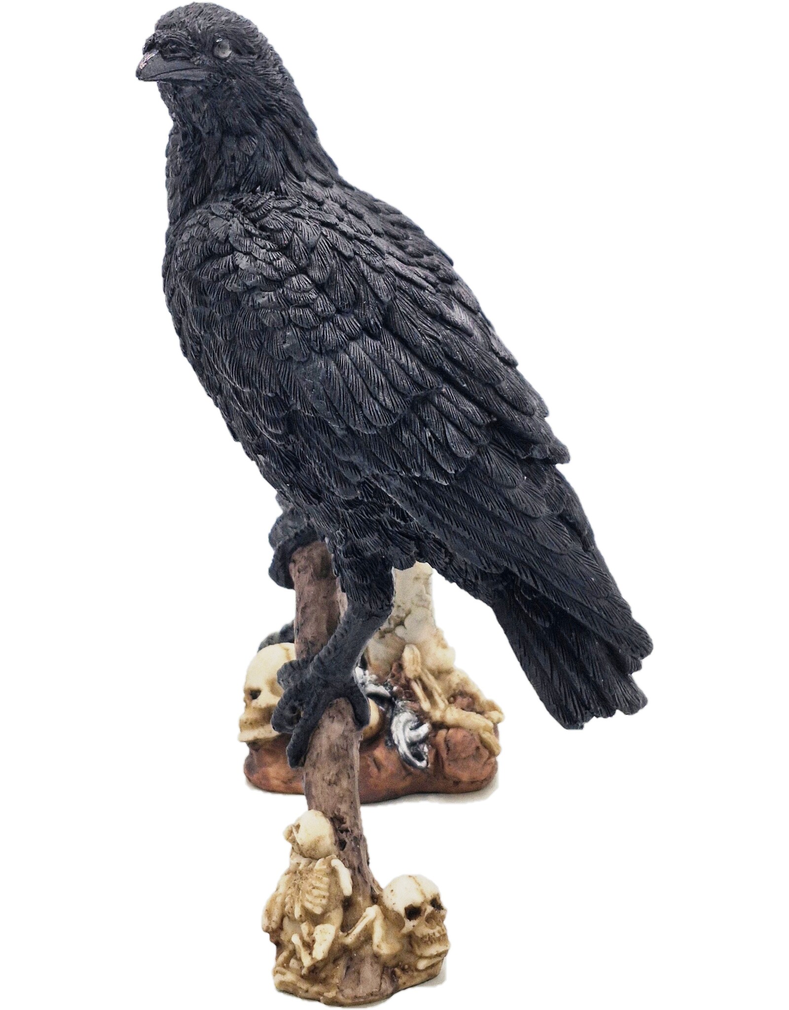 JB Giftware Figurines Collectables - Gothic figurine Crow with Skulls on a Scythe