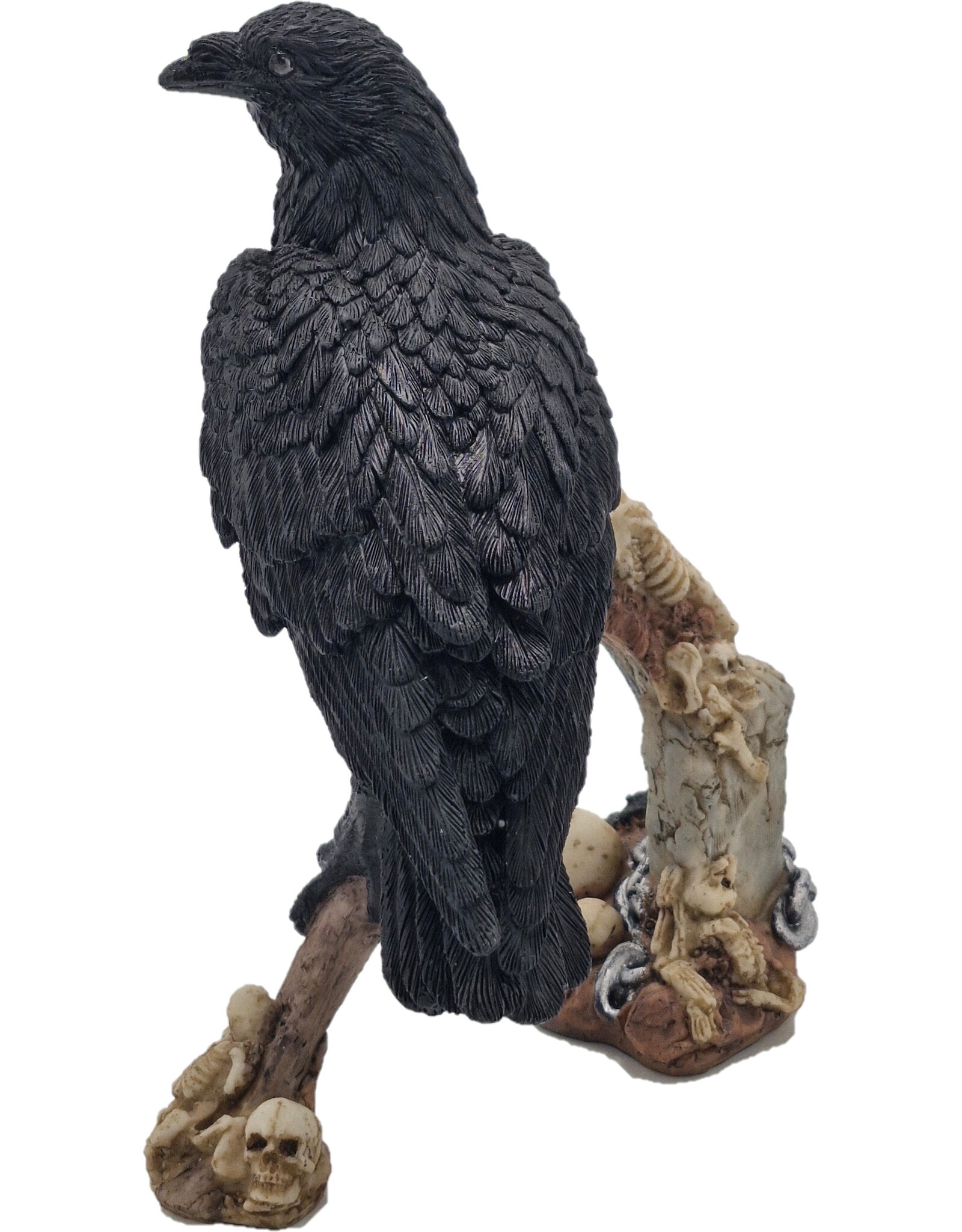 JB Giftware Figurines Collectables - Gothic figurine Crow with Skulls on a Scythe