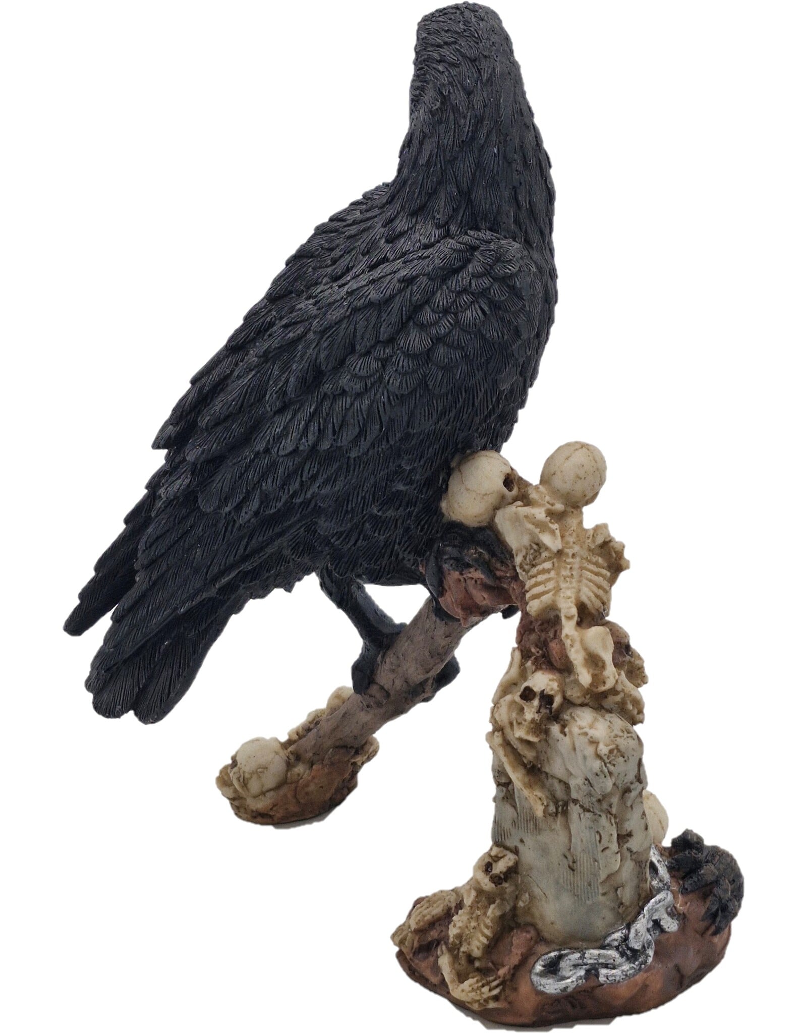 JB Giftware Figurines Collectables - Gothic figurine Crow with Skulls on a Scythe
