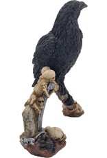 JB Giftware Figurines Collectables - Gothic figurine Crow with Skulls on a Scythe