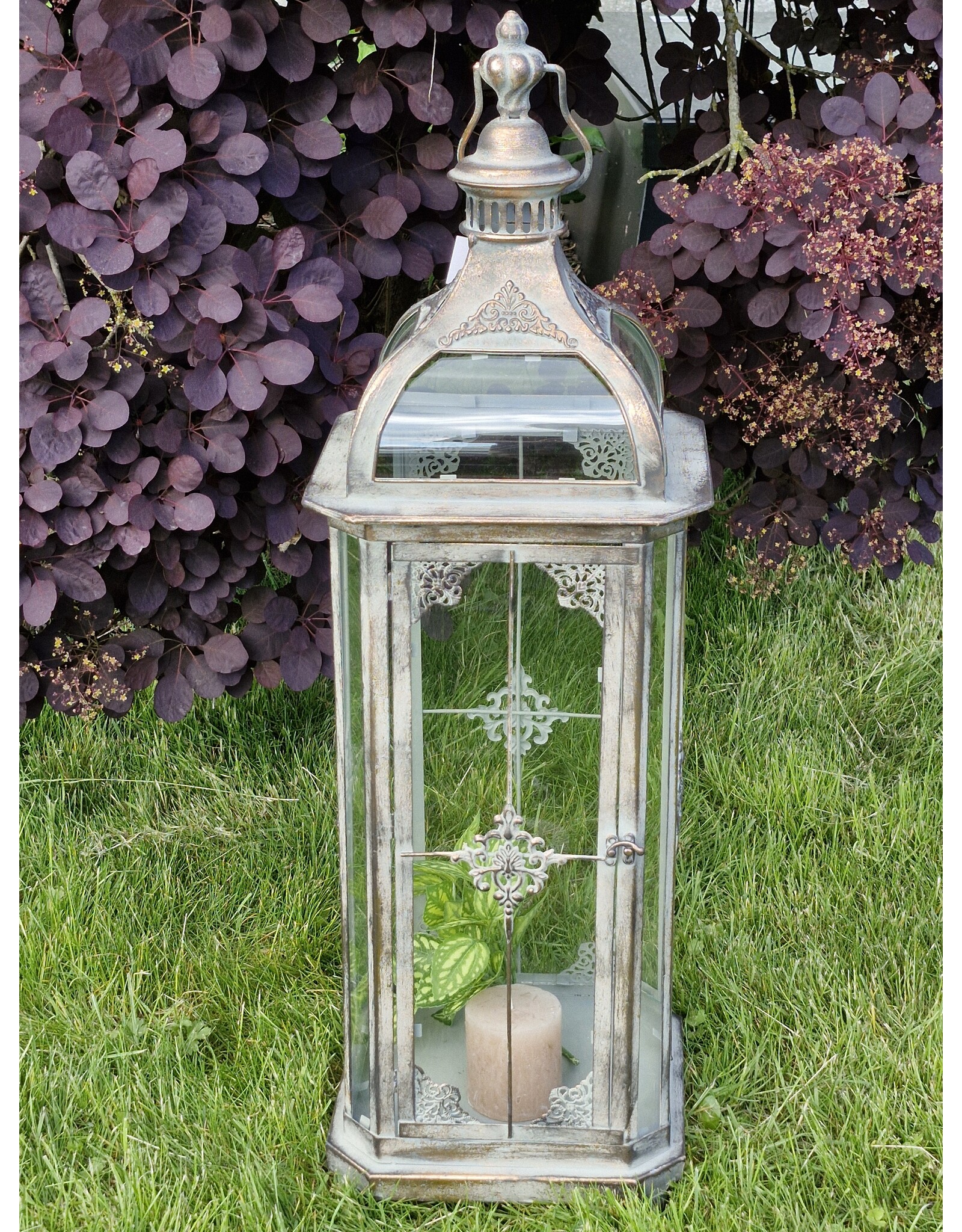 JB Miscellaneous - Tin Lantern Baroque style 82cm
