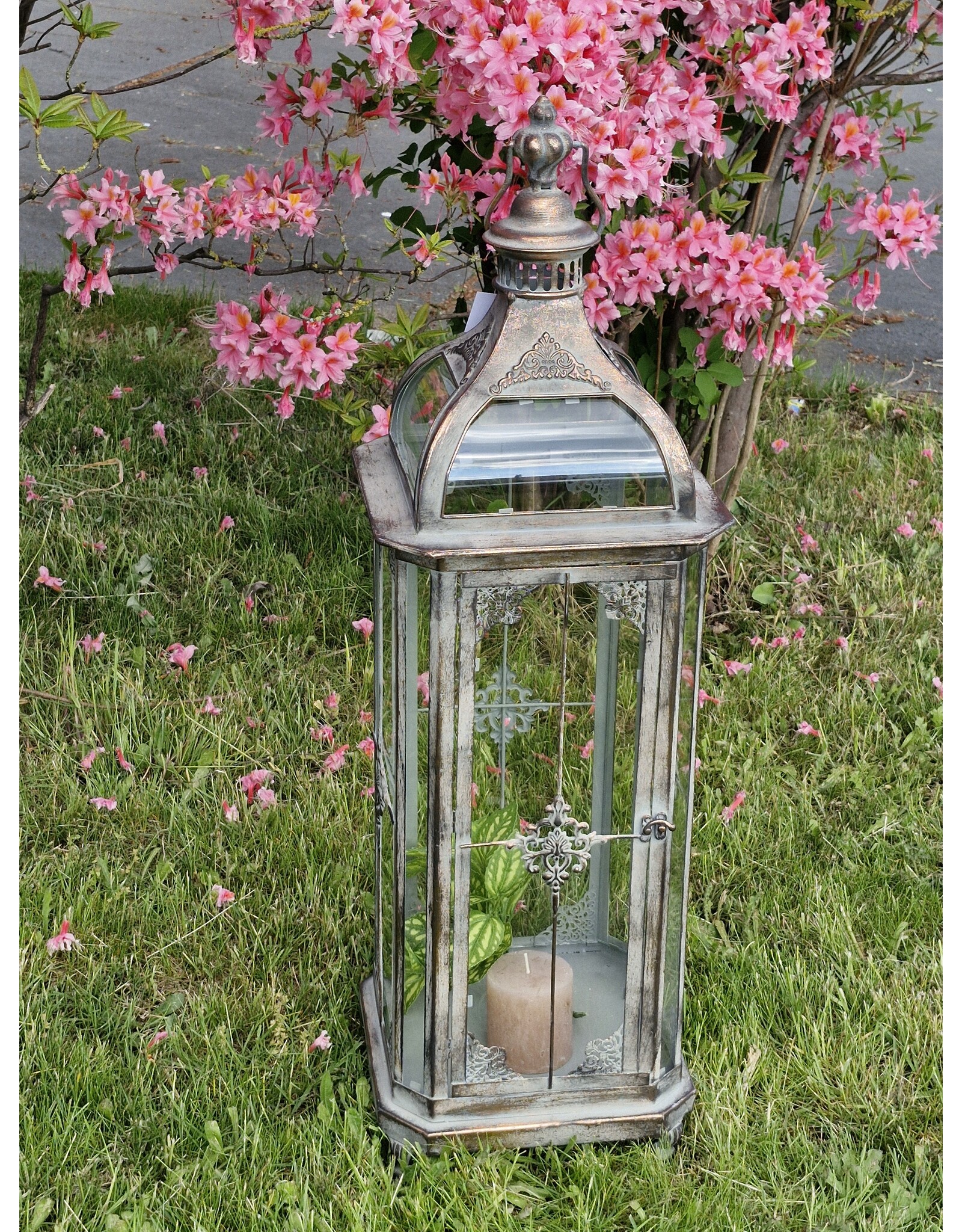 JB Miscellaneous - Tin Lantern Baroque style 82cm
