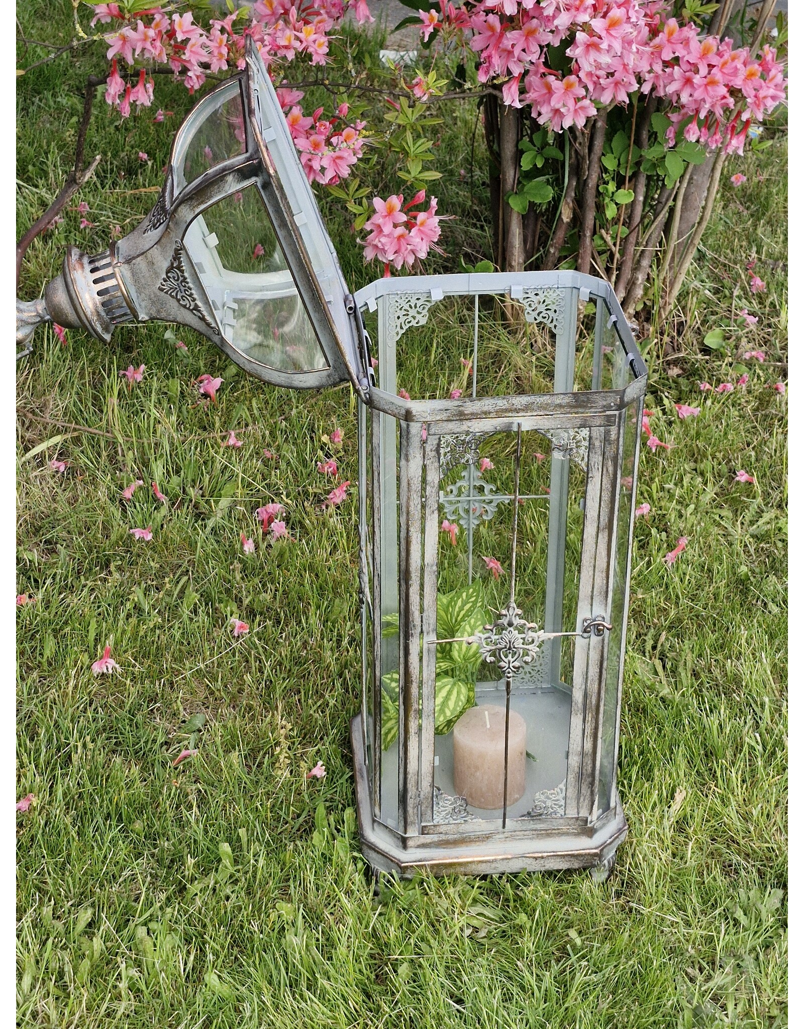 JB Miscellaneous - Tinnen Lantaarn Barokstijl 82cm