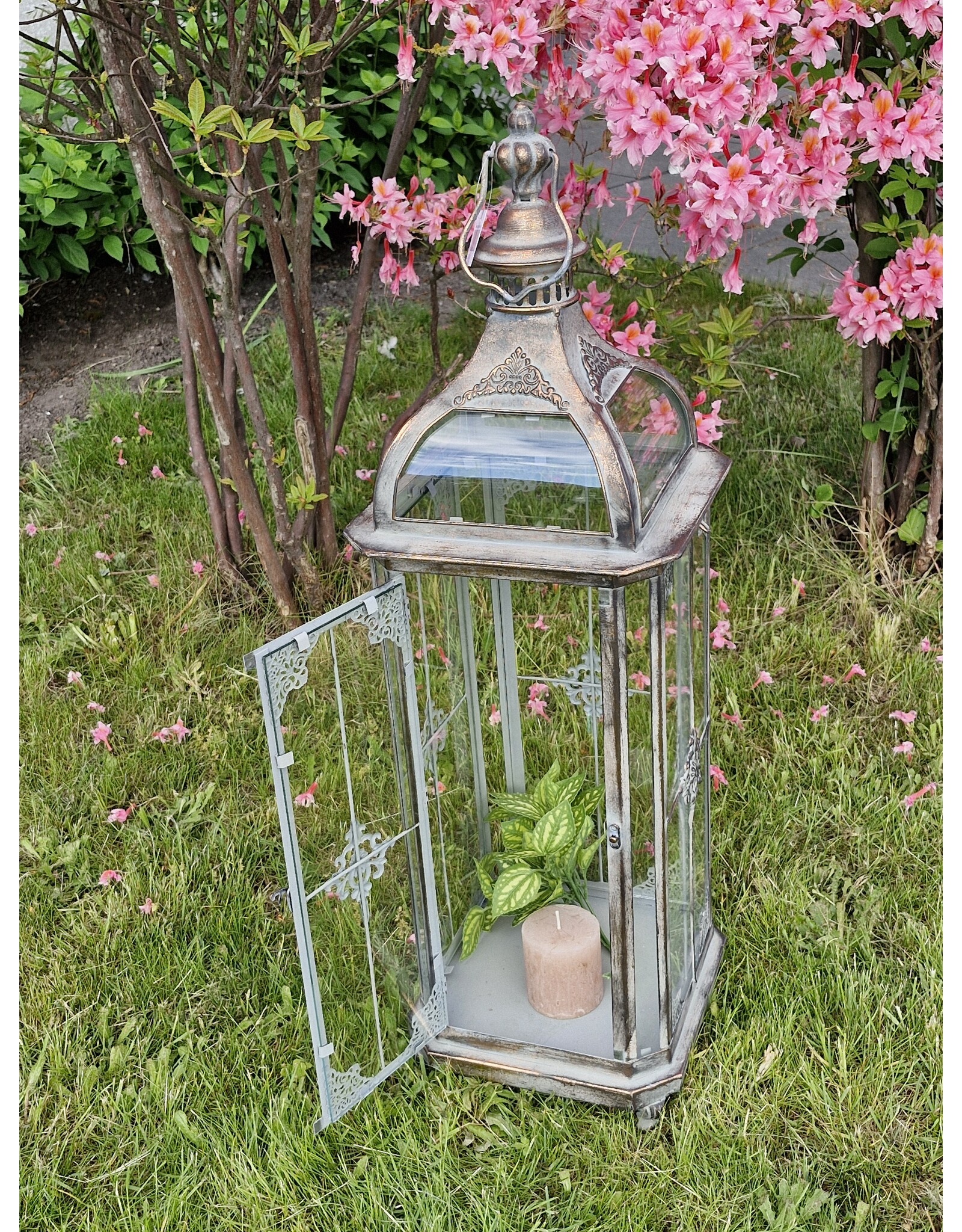 JB Miscellaneous - Tinnen Lantaarn Barokstijl 82cm