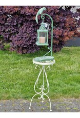 JB Miscellaneous - Brocante Hanging Lantern with Bird on Standard