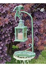 JB Miscellaneous - Brocante Hangende Lantaarn met Vogel op Standaard