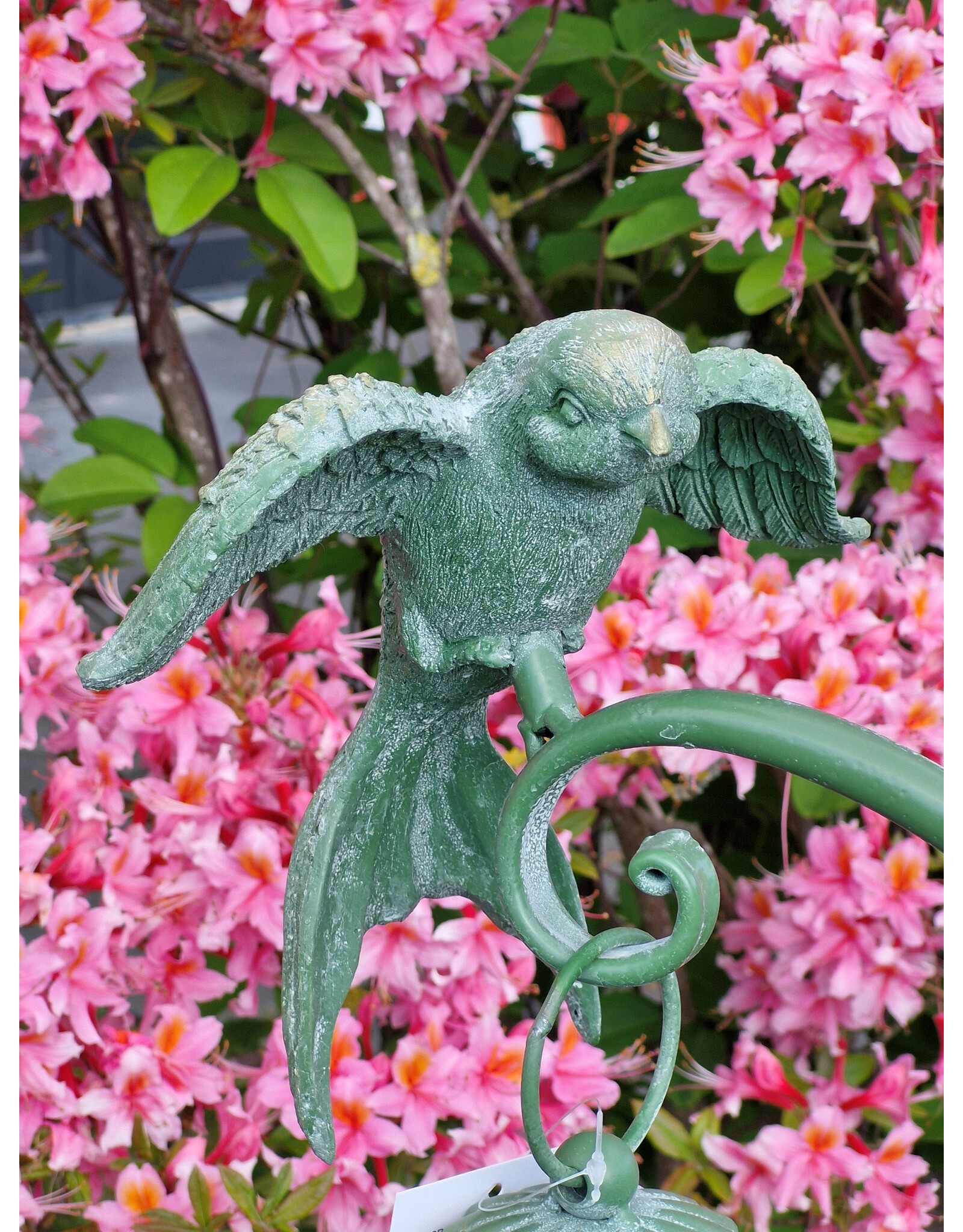 JB Miscellaneous - Brocante Hangende Lantaarn met Vogel op Standaard