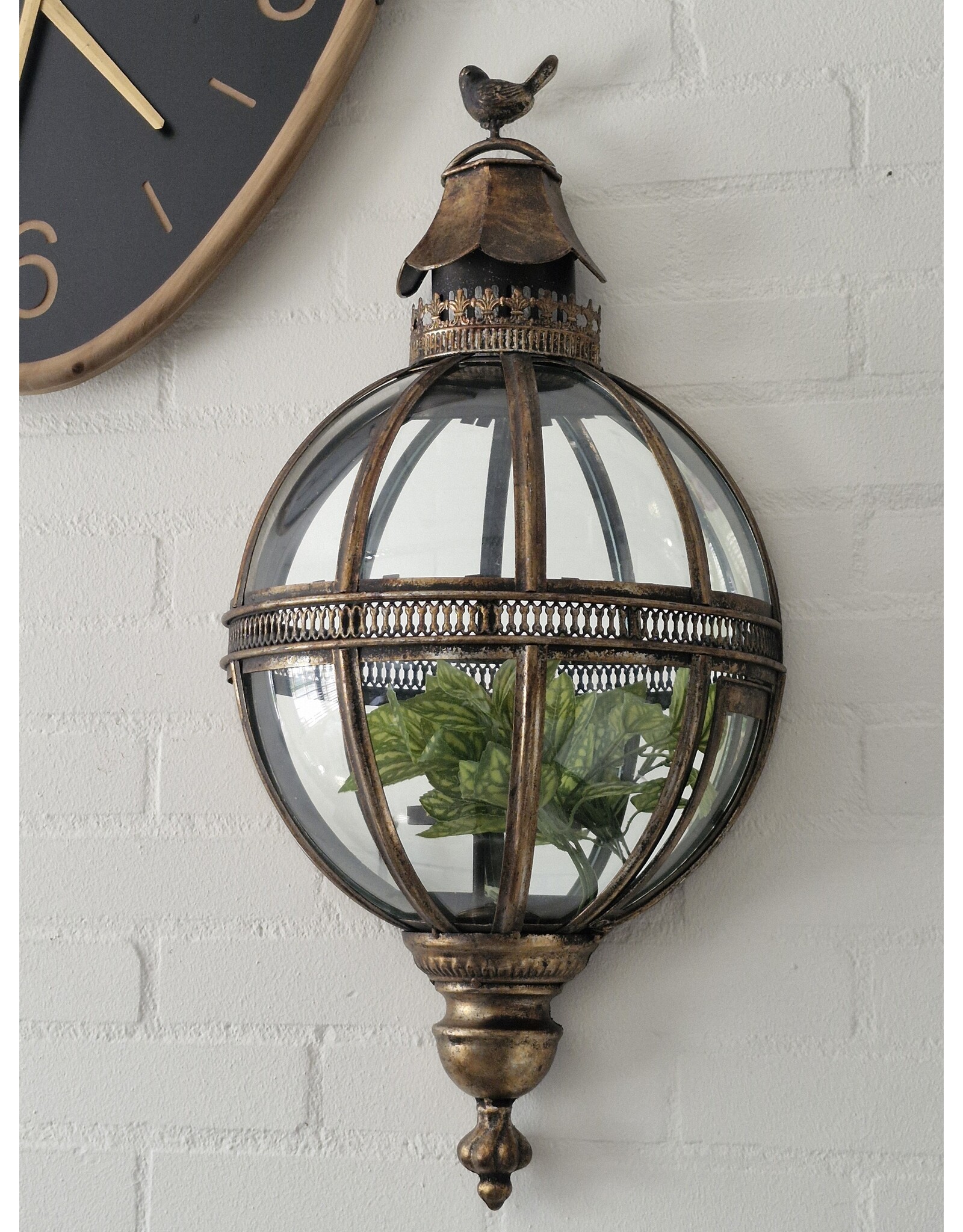 JB Miscellaneous - Half-Sphere Wall Lantern with Mirror