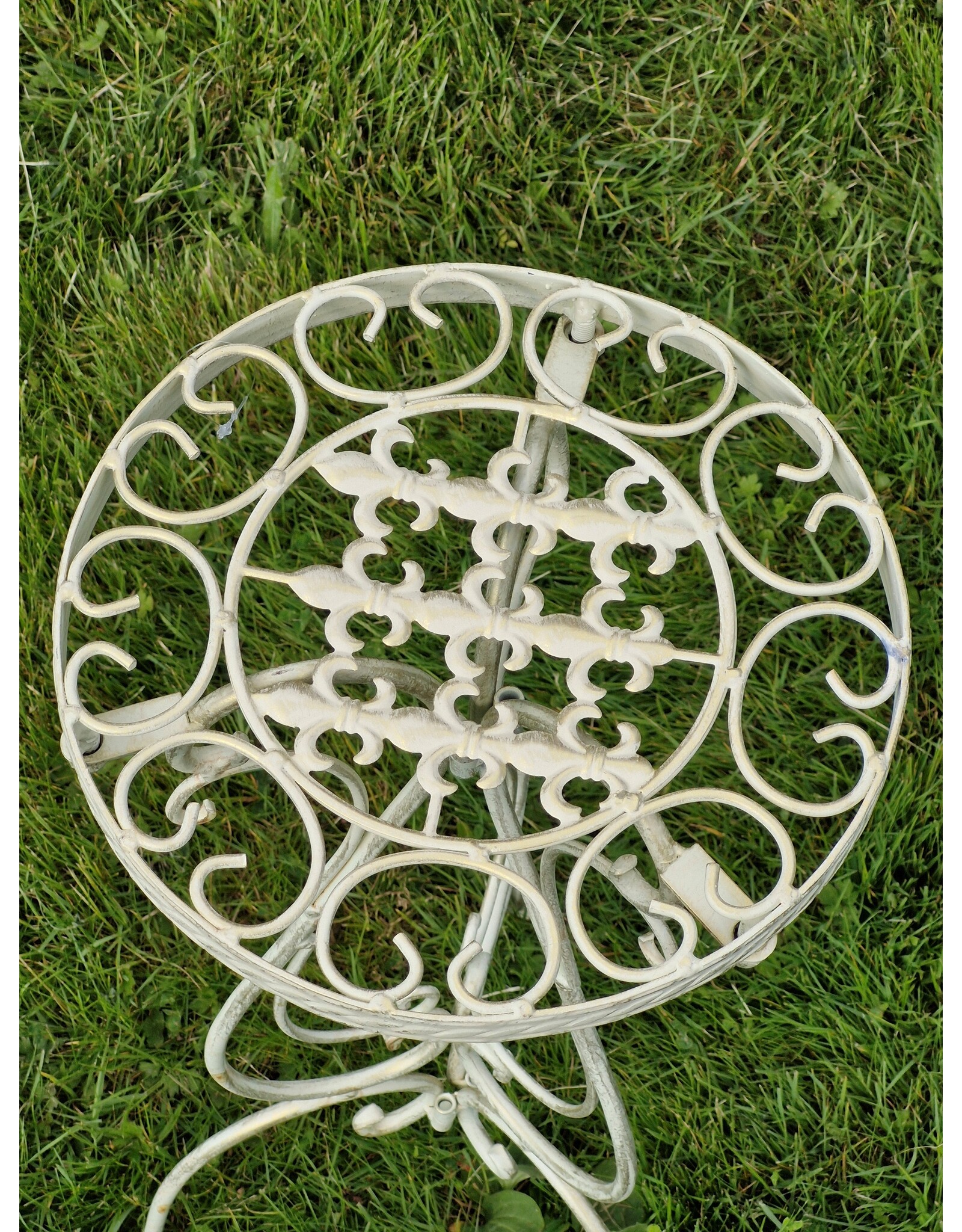 Trukado Miscellaneous - IJzeren Vintage Plantentafeltje vintage wit-goud