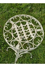Trukado Miscellaneous - IJzeren Vintage Plantentafeltje vintage wit-goud