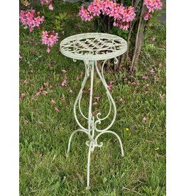 Trukado Iron Vintage Plant Table off white-gold