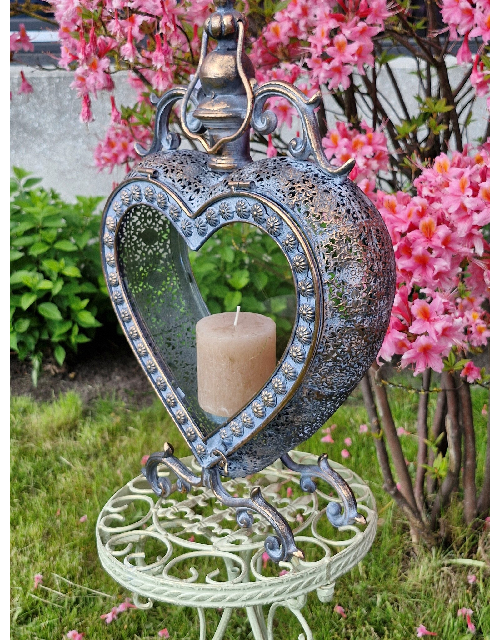 JB Miscellaneous - Hartvormige Lantaarn  staand en hangend 46,3cm