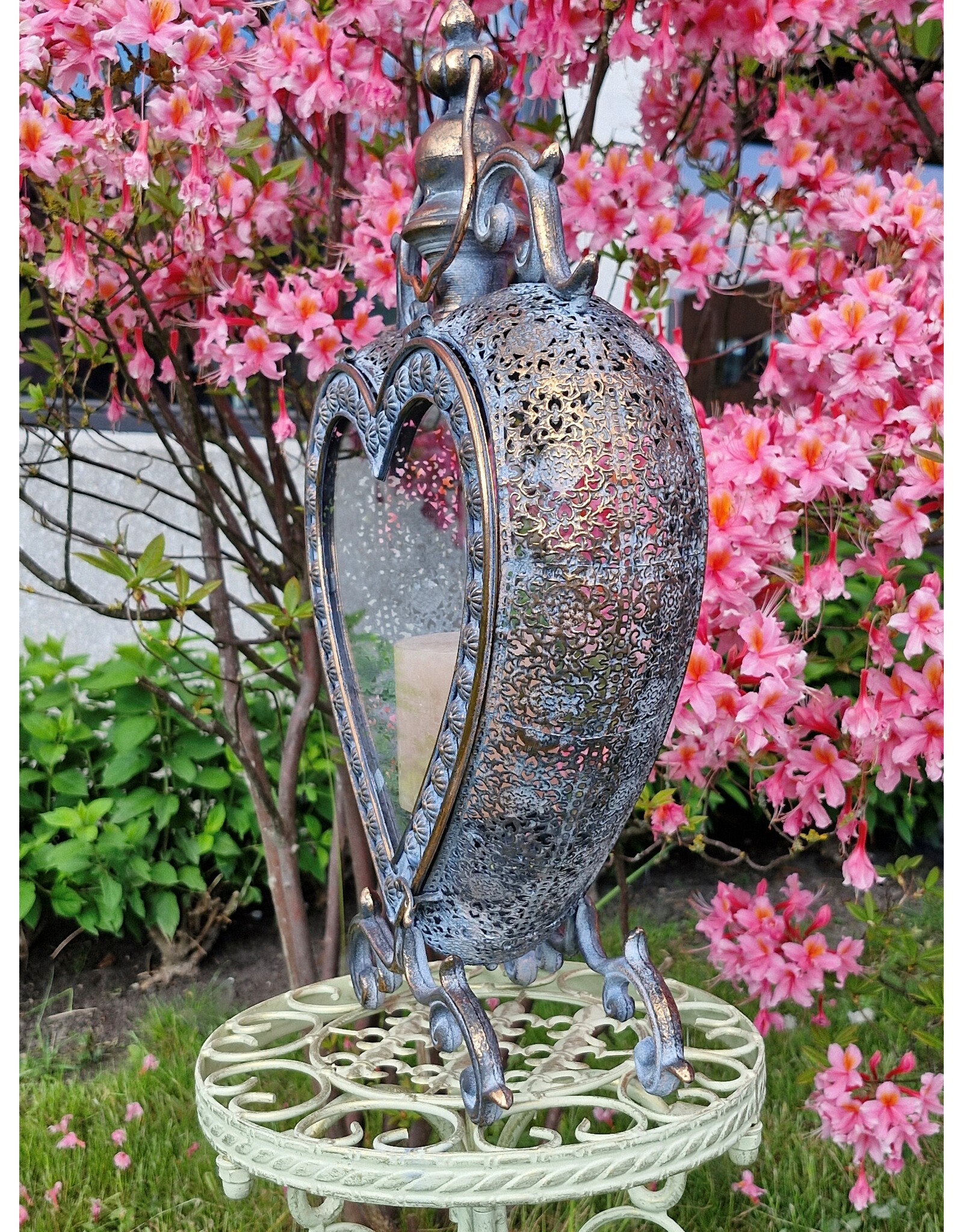 JB Miscellaneous - Heart-shaped lantern – standing and hanging46.3cm