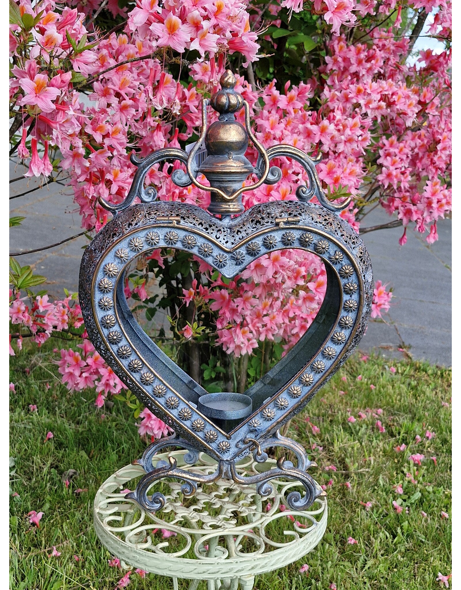JB Miscellaneous - Heart-shaped lantern – standing and hanging46.3cm