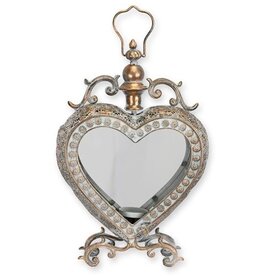 JB Heart-shaped lantern – standing and hanging, 46.3cm