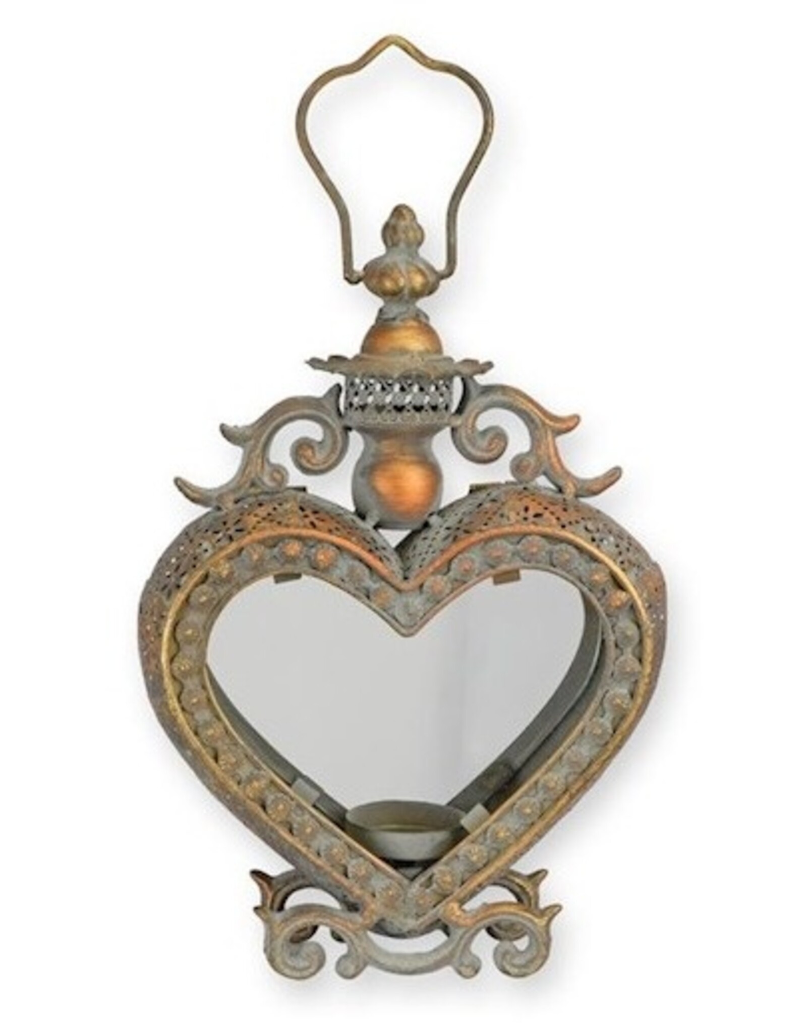 JB Miscellaneous - Heart-shaped lantern – standing and hanging, 27.8cm