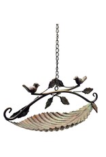 SH Miscellaneous - Bird Bath / Feeding Bowl - Leaf with Birds