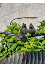 SH Miscellaneous - Bird Bath / Feeding Bowl - Leaf with Birds
