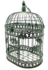 Trukado Miscellaneous - Brocante Metal Birdcage green - Set of 2