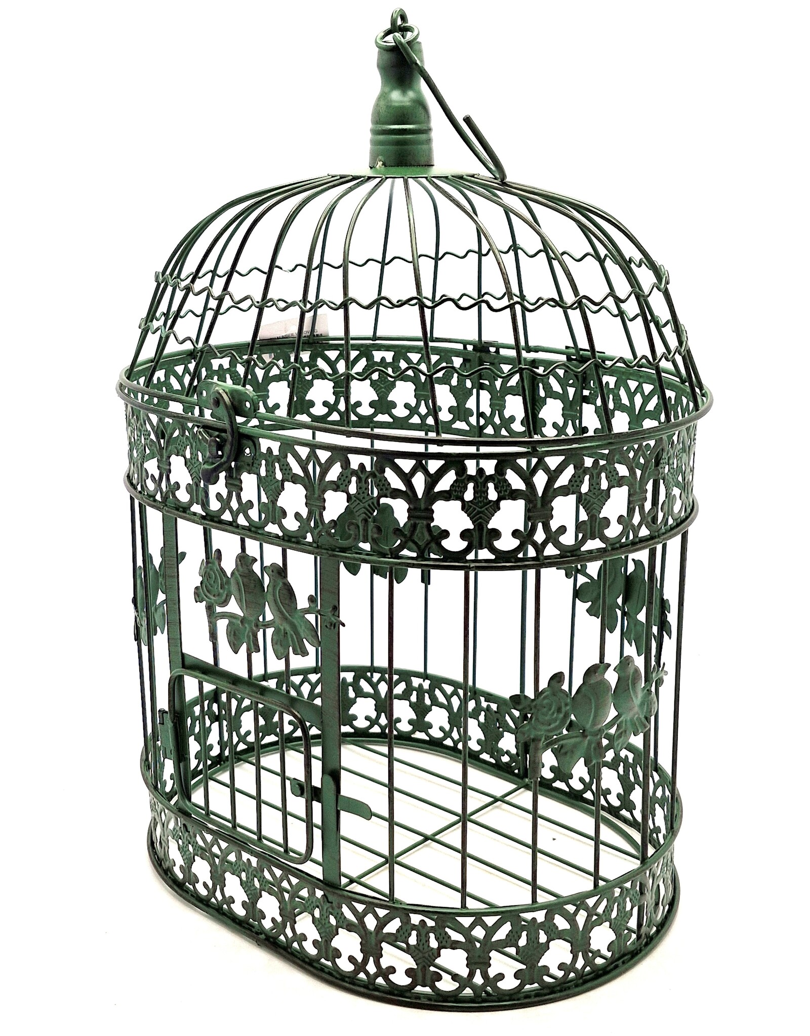 Trukado Miscellaneous - Brocante Metal Birdcage green - Set of 2