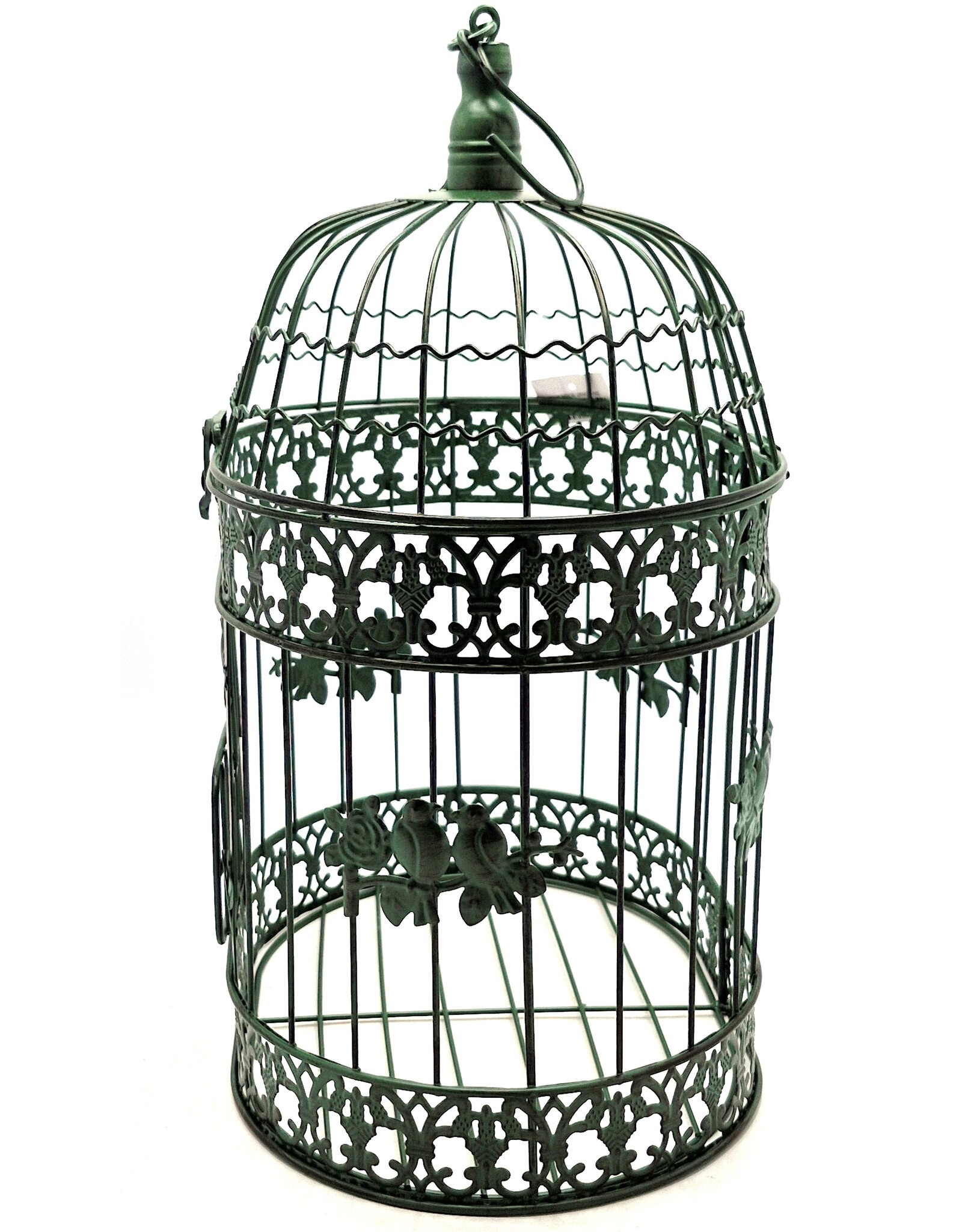 Trukado Miscellaneous - Brocante Metalen Vogelkooi groen - Set van 2