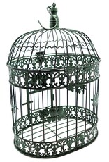 Trukado Miscellaneous - Brocante Metal Birdcage green - Set of 2