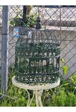 Trukado Miscellaneous - Brocante Metalen Vogelkooi groen - Set van 2