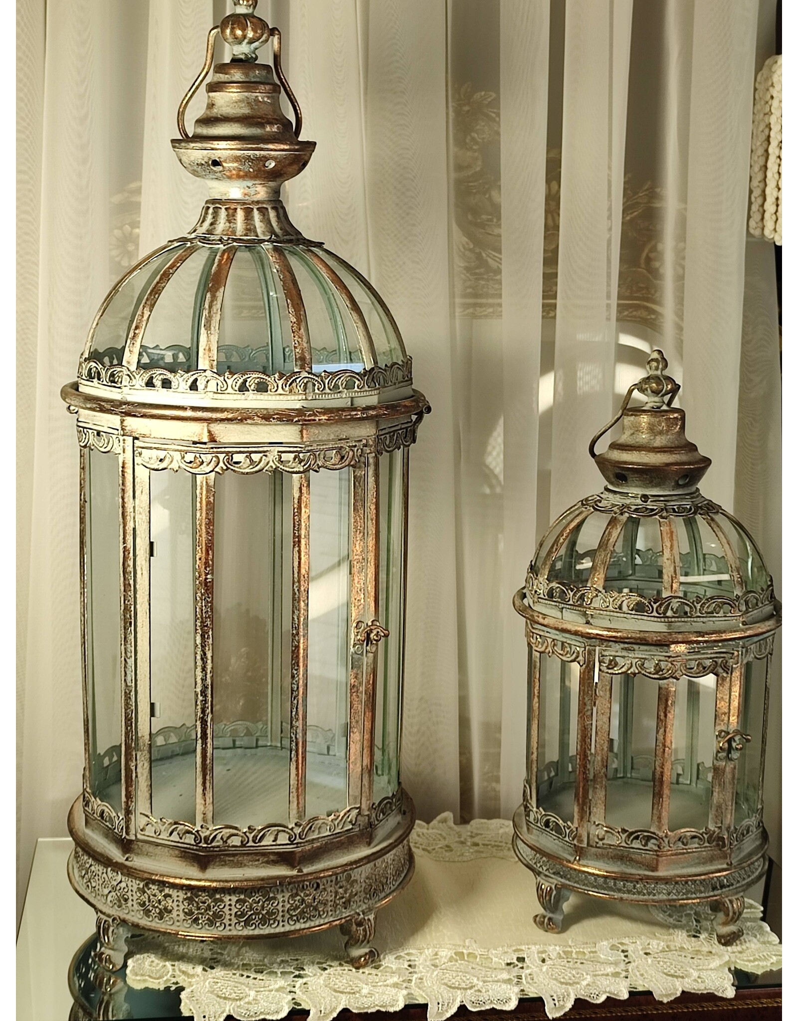 Trukado Miscellaneous - Tinnen Lantaarns Renaissance - set van 2