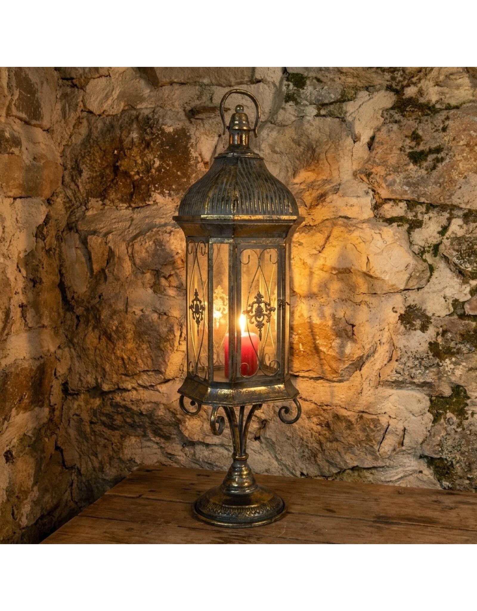 Trukado Miscellaneous - Tin Lantern Rococo Style 86.5cm