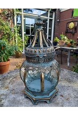 Trukado Miscellaneous -  Tin Lantern ‘Pumpkin’ with Glass Windows 32.4 cm