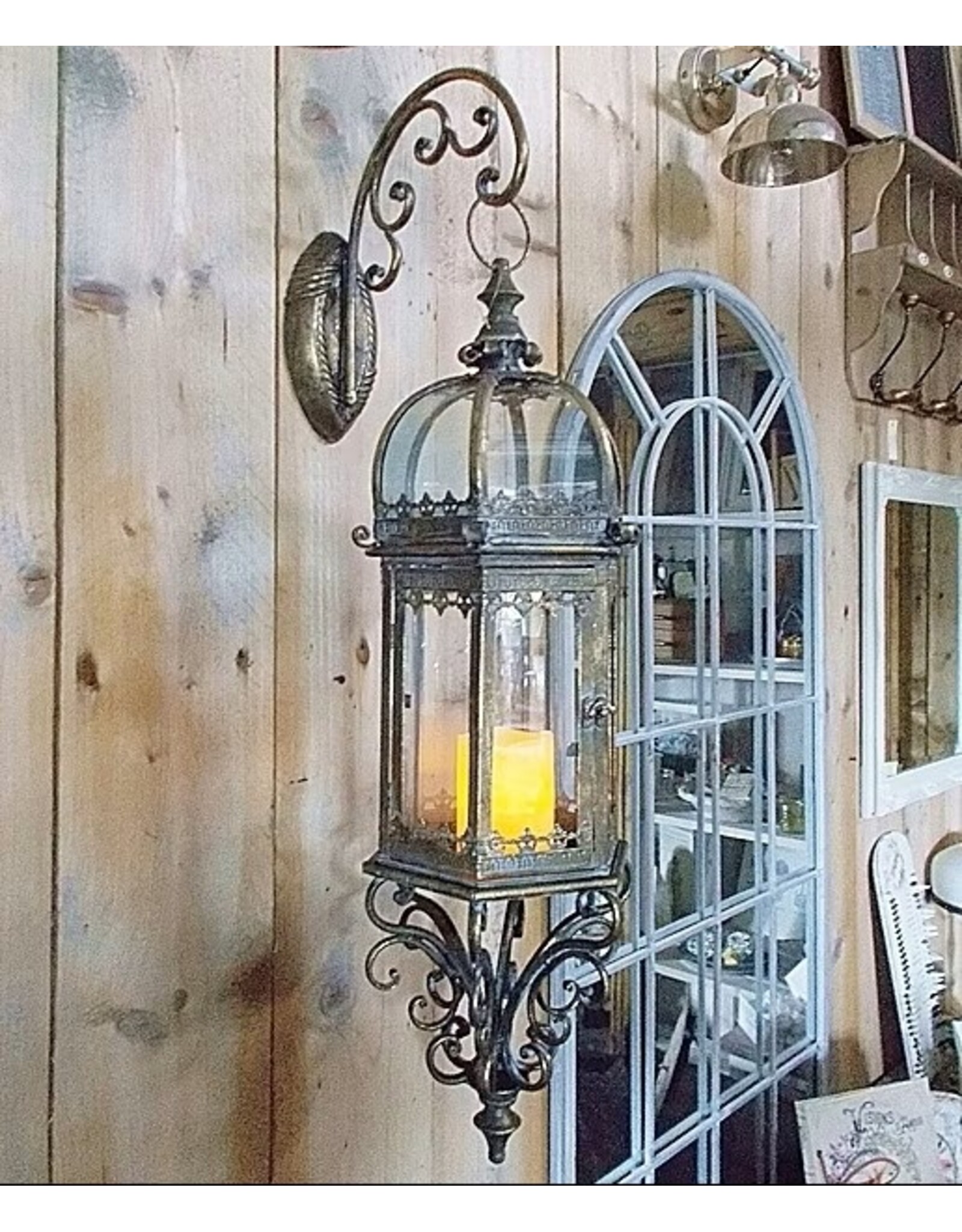 JB Miscellaneous - Rococo-Style Wall Mount Lantern 70.6cm
