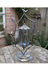 Trukado Miscellaneous - A Tin Hanging Lantern with Birds on Standard