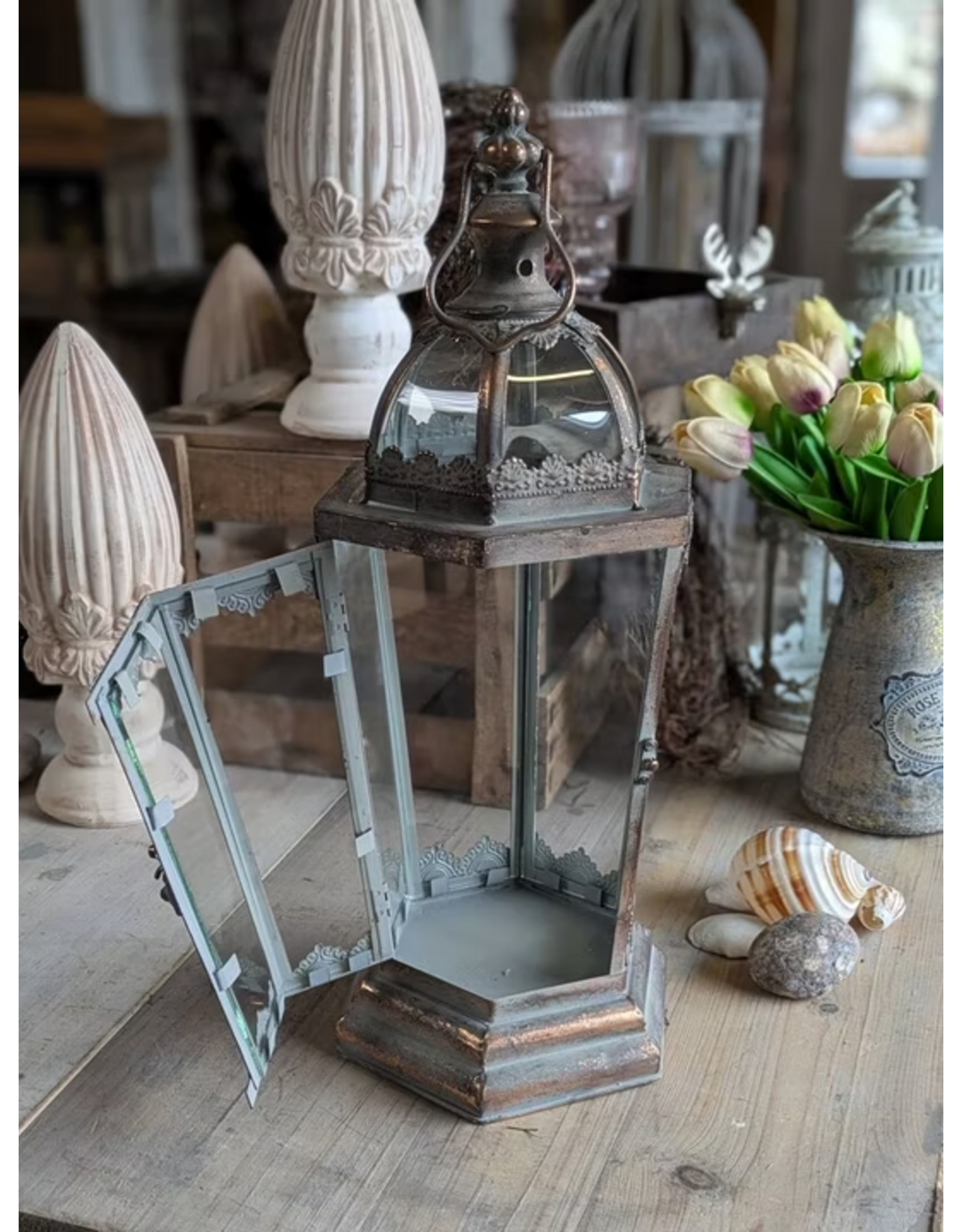 Trukado Miscellaneous - Hexagonal Victorian Lantern 45,4 cm standing/Hanging