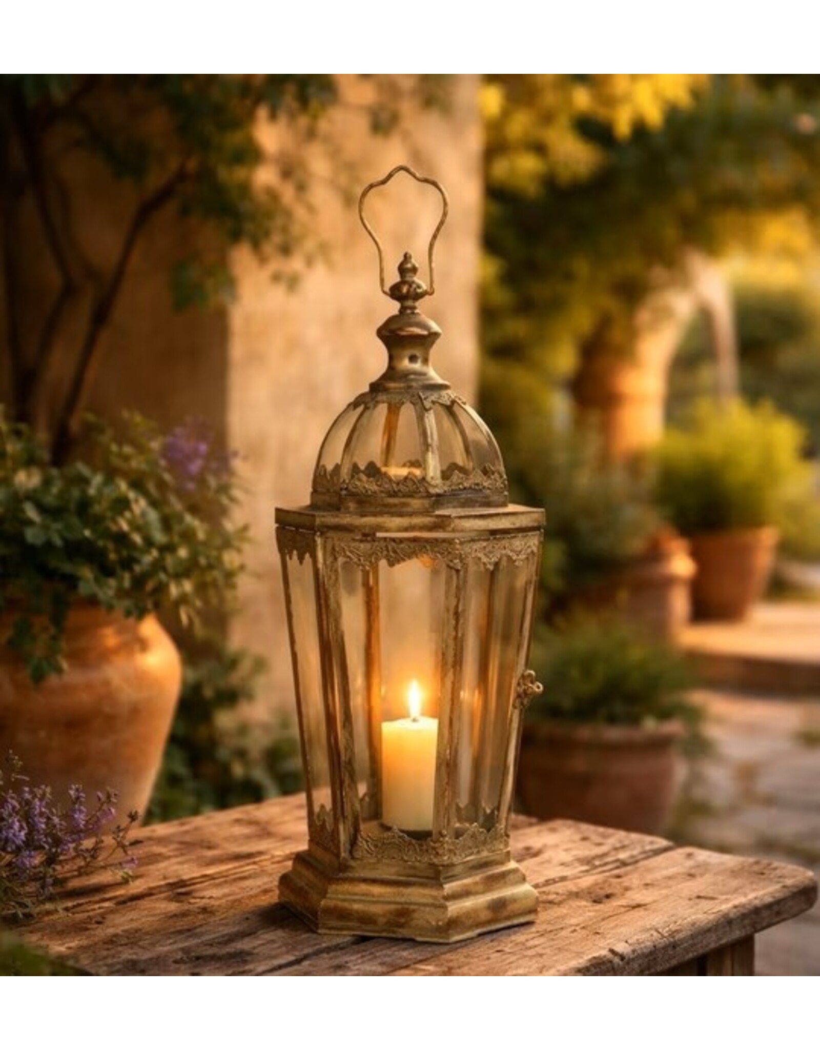 Trukado Miscellaneous - Hexagonal Victorian Lantern 45,4 cm standing/Hanging