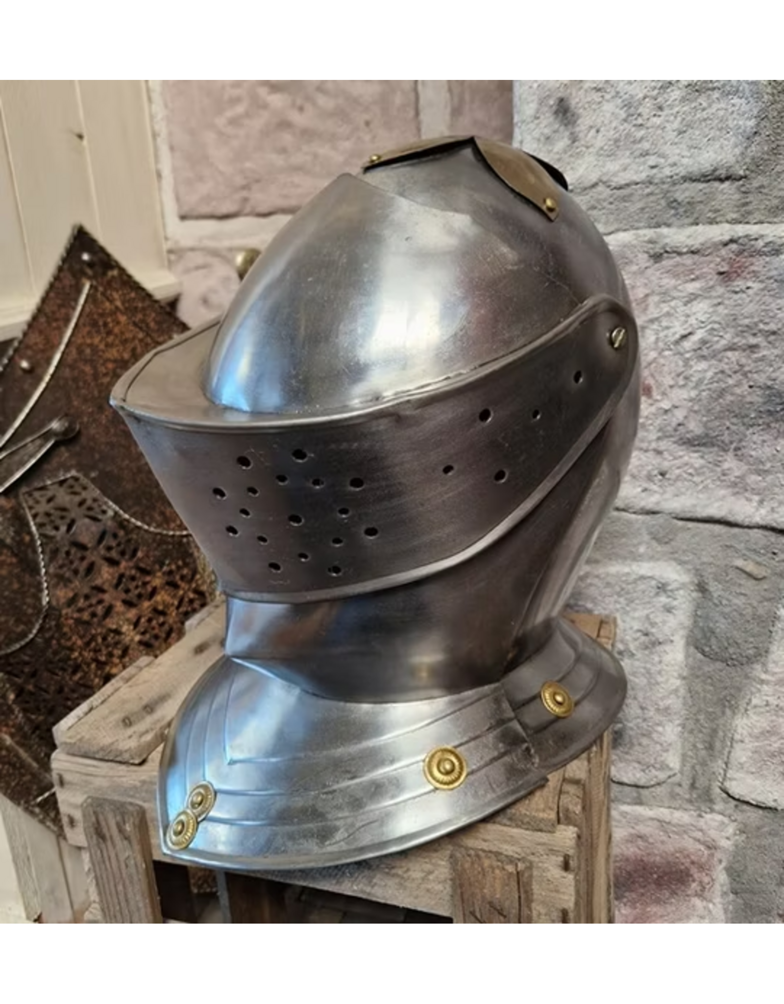 Trukado Miscellaneous - Medieval Knight's Helmet Wearable metal replica