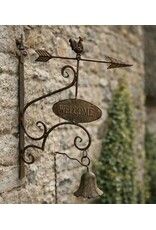 JB Miscellaneous - Decoratieve Metalen Deurbel met Welkomstbord