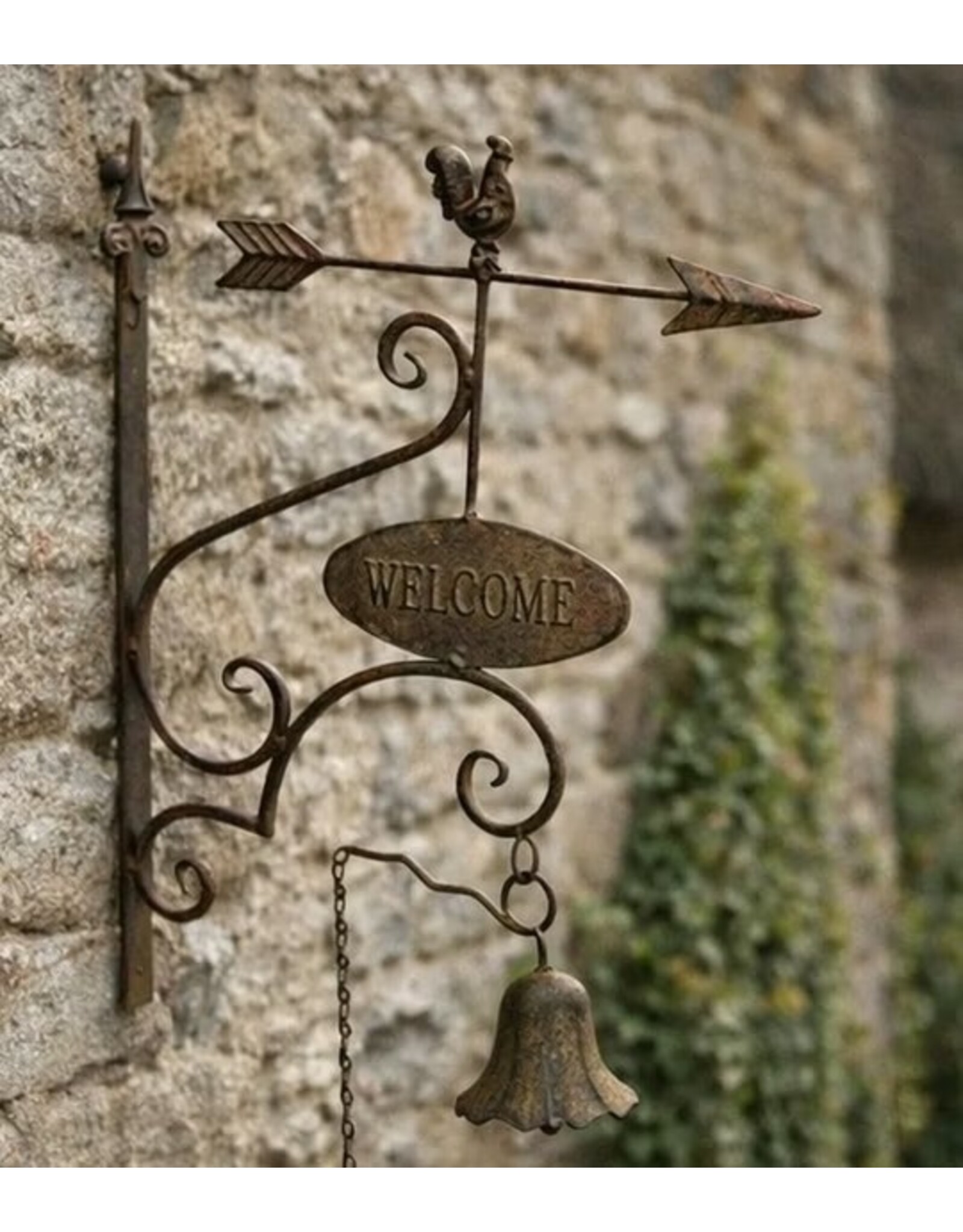 JB Miscellaneous - Decorative Metal Doorbell with Welcome Sign