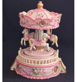 Trukado Music box Vintage Carousel Pink (small)