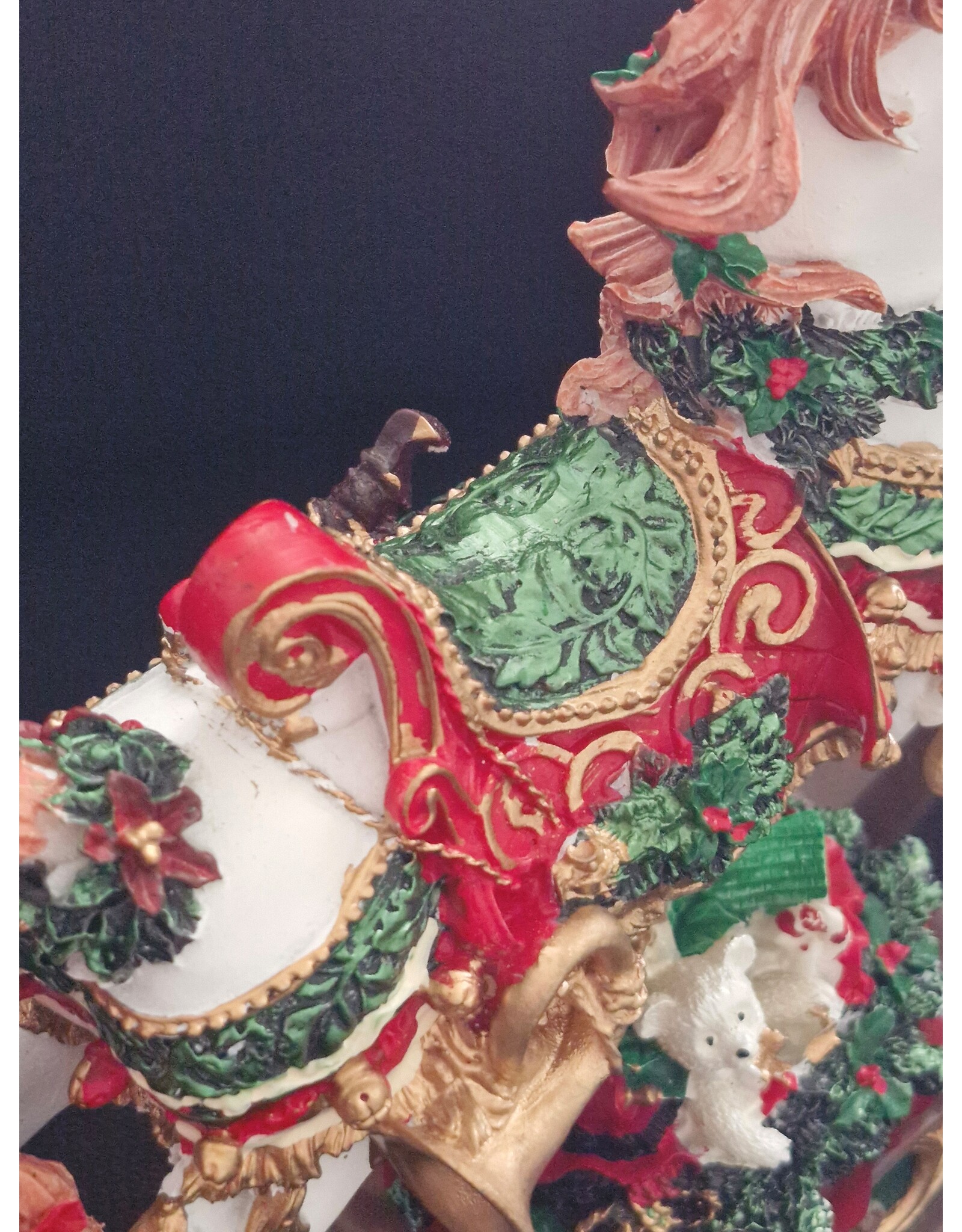 Trukado Giftware & Lifestyle - Muziekdoos Vintage Kerstpaard Speeldoos