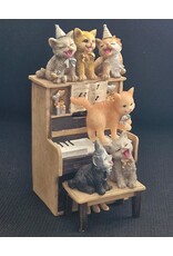 Trukado Giftware & Lifestyle - Muziekdoos Piano met Kittens Speeldoos